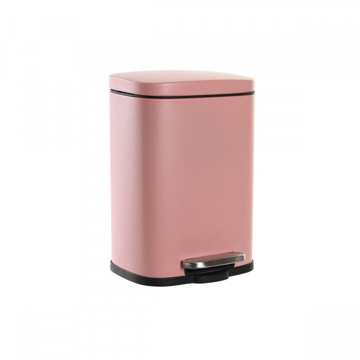 Pedaalemmer DKD Home Decor Perzik Metaal Polypropyleen Eenvoudig 5 L