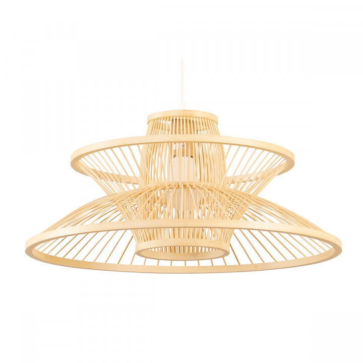 Plafondlamp DKD Home Decor 50 x 50 x 22 cm Lichtbruin Bamboe 50 W