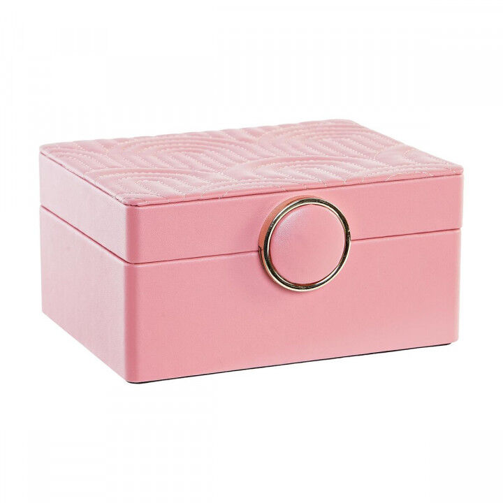 Boîte à bijoux DKD Home Decor Rose Bois MDF 23 x 17 x 10 cm