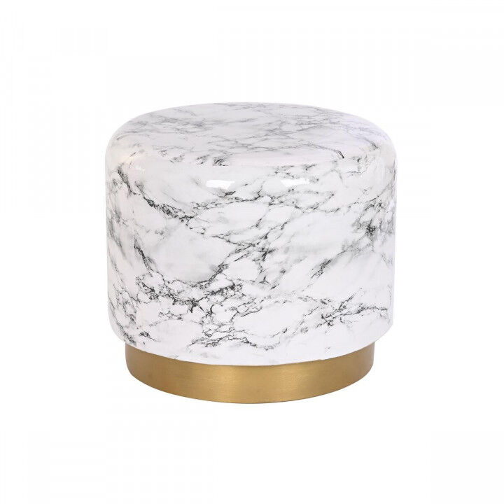 Mesa auxiliar DKD Home Decor Dorado Blanco Hierro (50 x 50 x 45 cm)