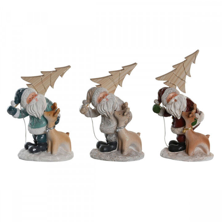 Kerstversiering DKD Home Decor Hars (18 x 11 x 23,5 cm) (3 Stuks)