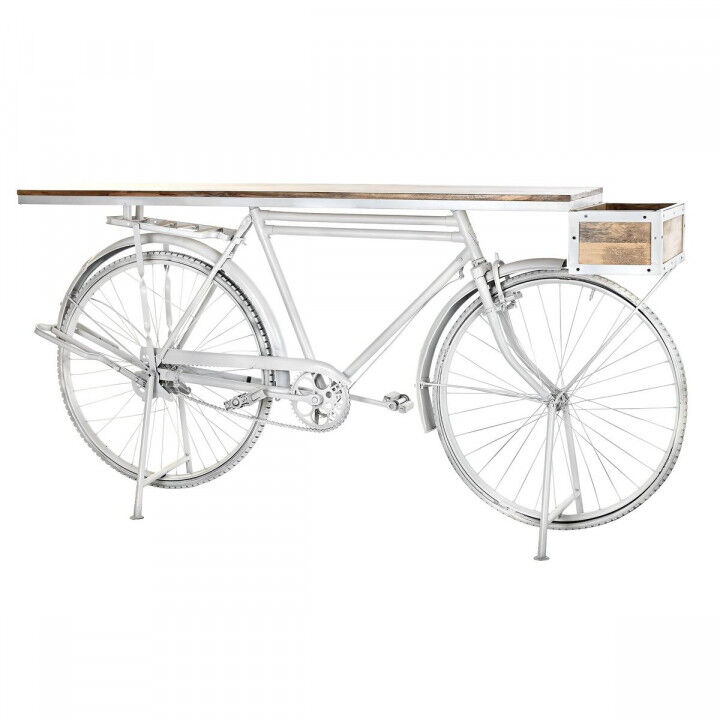 Console DKD Home Decor White Brown Iron Mango wood 195 x 40 x 91 cm