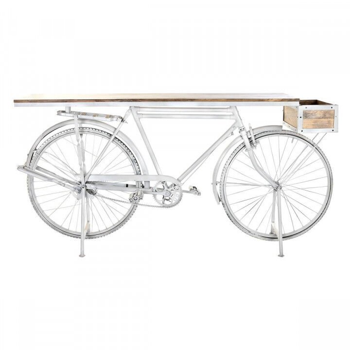 Console DKD Home Decor White Brown Iron Mango wood 195 x 40 x 91 cm