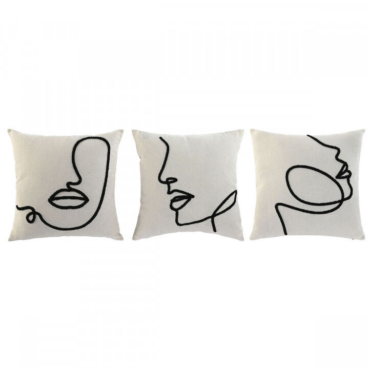 Kissen Home ESPRIT natürlich 45 x 15 x 45 cm (3 Stück)