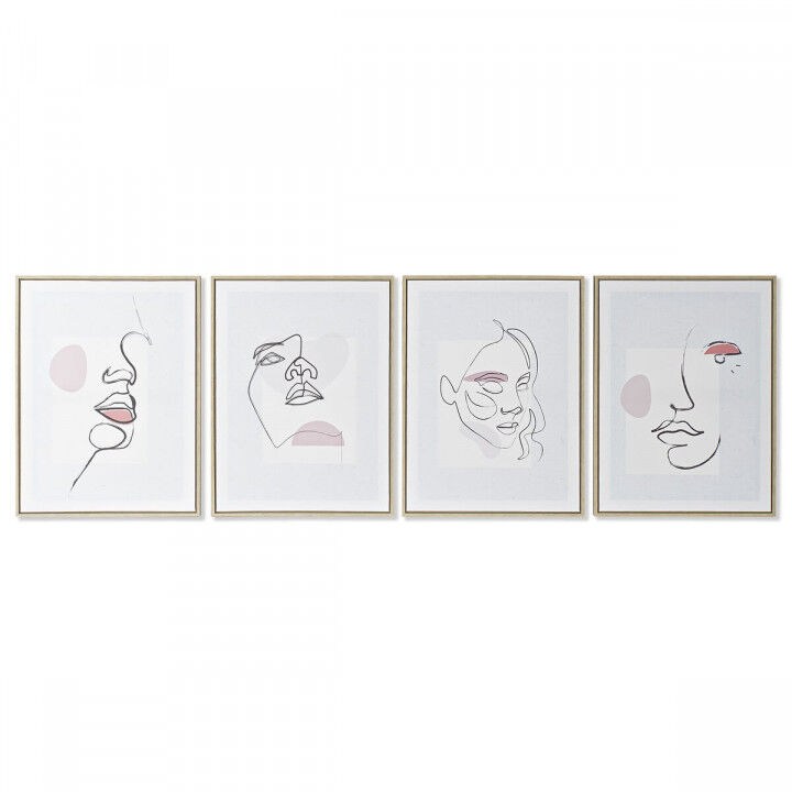 Canvas DKD Home Decor polyestyreen Canvas 45 x 2,5 x 60 cm