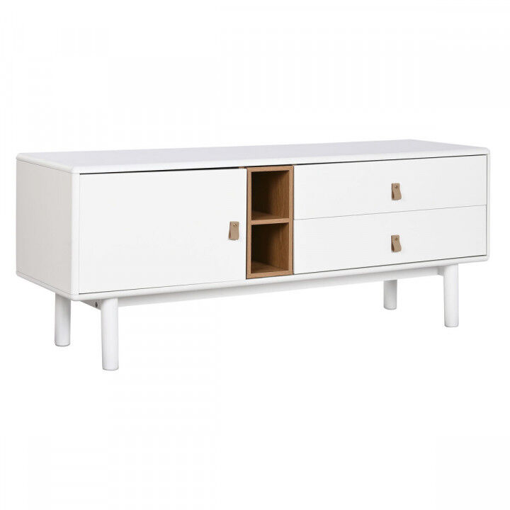 Mobile TV Home ESPRIT Bianco Naturale polipropilene Legno MDF 140 x 40 x 55 cm