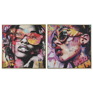 Canvas Home ESPRIT polystyrene Canvas 80 x 3,5 x 80 cm