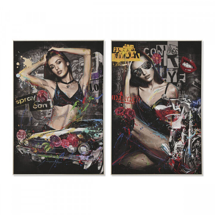 Canvas Home ESPRIT polystyrene Canvas 80 x 3,5 x 120 cm