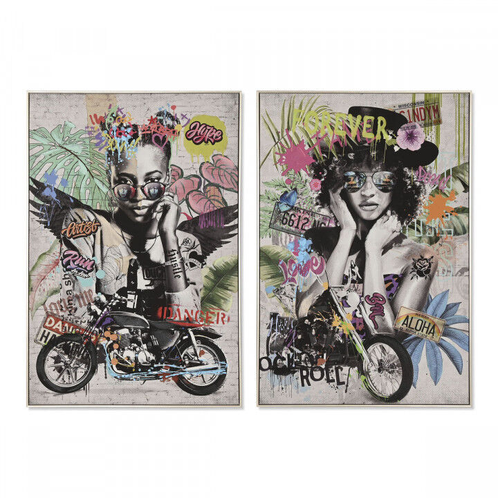 Canvas Home ESPRIT polyestyreen Canvas 80 x 3,5 x 120 cm