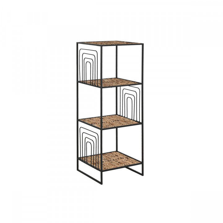 Scaffale Home ESPRIT Nero Metallo Fibra 35 x 35 x 98 cm