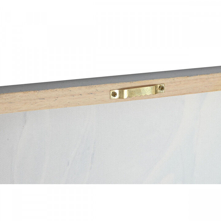 Leinwand Home ESPRIT Blau Gold Blume Shabby Chic 60 x 3 x 90 cm (2 Stück)