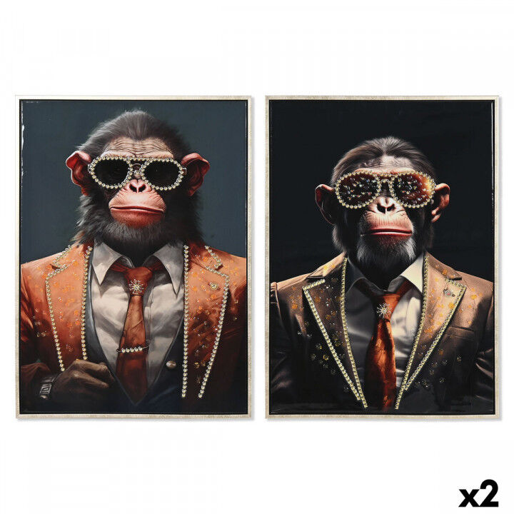 Tela Home ESPRIT polistirene Tela 52,5 x 3 x 72,5 cm