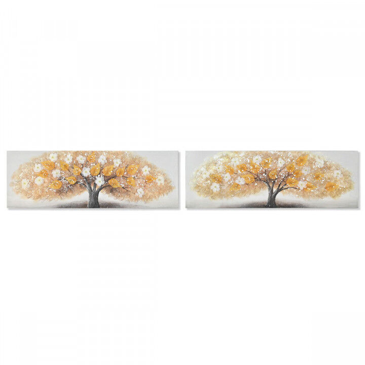 Canvas Home ESPRIT Canvas MDF Wood 90 x 3 x 30 cm