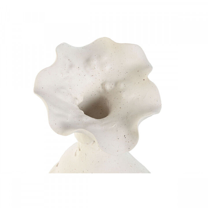 Vase Home ESPRIT Weiß aus Keramik Handwerks-Stil 13 x 13 x 24 cm