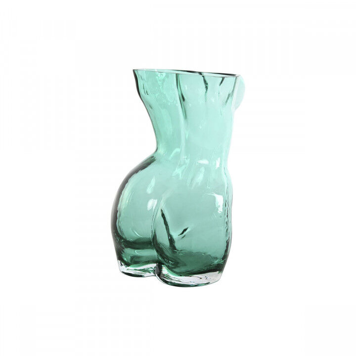 Vase Home ESPRIT Bleu Vert Verre 18 x 17 x 28 cm (2 Unités)