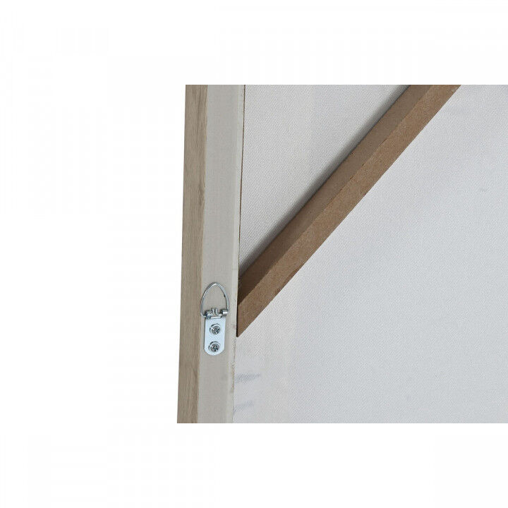 Quadro Home ESPRIT Nero Beige Juta polistirene Astratto Città 82 x 3,8 x 82 cm (2 Unità)