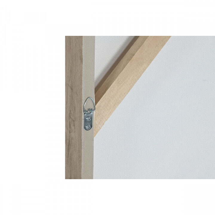 Quadro Home ESPRIT Bianco Beige Juta polistirene Astratto Moderno 102 x 3,2 x 102 cm (2 Unità)