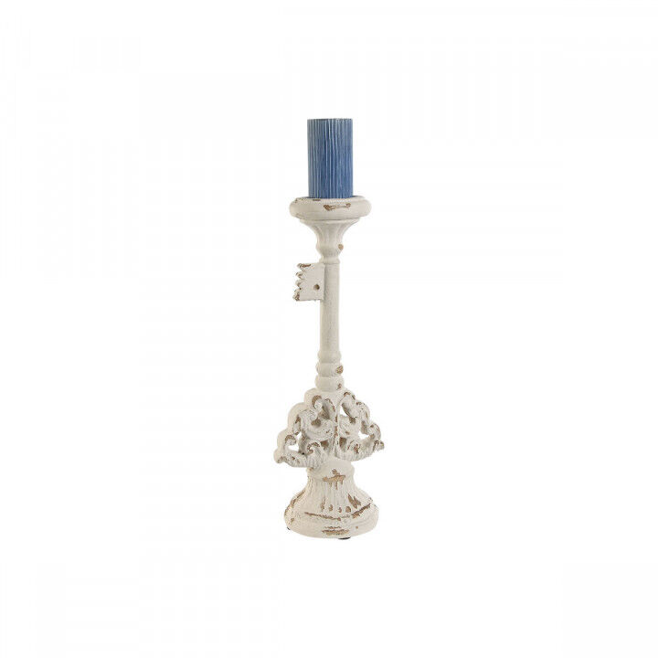 Portacandele Home ESPRIT Bianco Resina 18 x 18 x 50 cm 18 x 15 x 51,5 cm