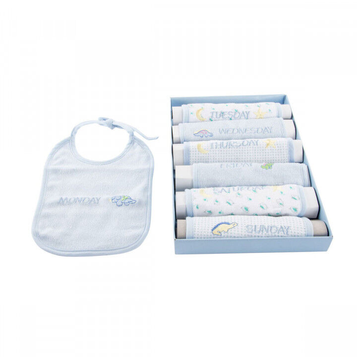 Lätzchen-Set Home ESPRIT Blau Rosa Baumwolle 19 x 29 x 3 cm (4 Stück)