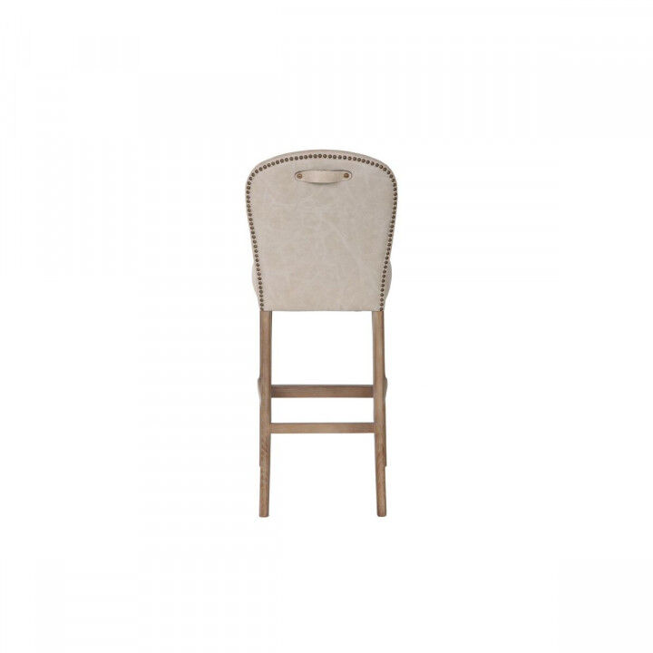 Tabouret Home ESPRIT Blanc Cuir