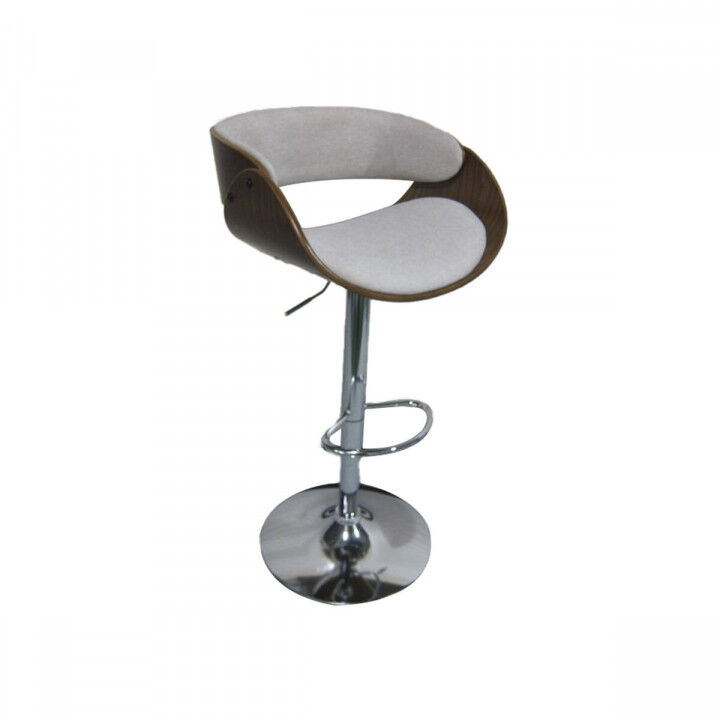 Hocker Home ESPRIT Braun Beige Silberfarben Nussbaumholz 54 x 53 x 101,5 cm