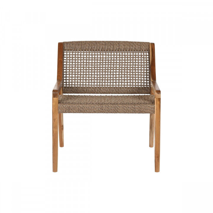 Armstoel Home ESPRIT Bruin Teakboom Synthetische vezel 65 X 62 X 72 CM