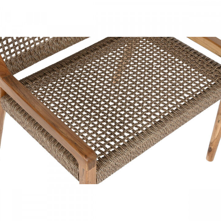 Sitz Home ESPRIT Braun Teakholz Synthetische Faser 65 X 62 X 72 CM