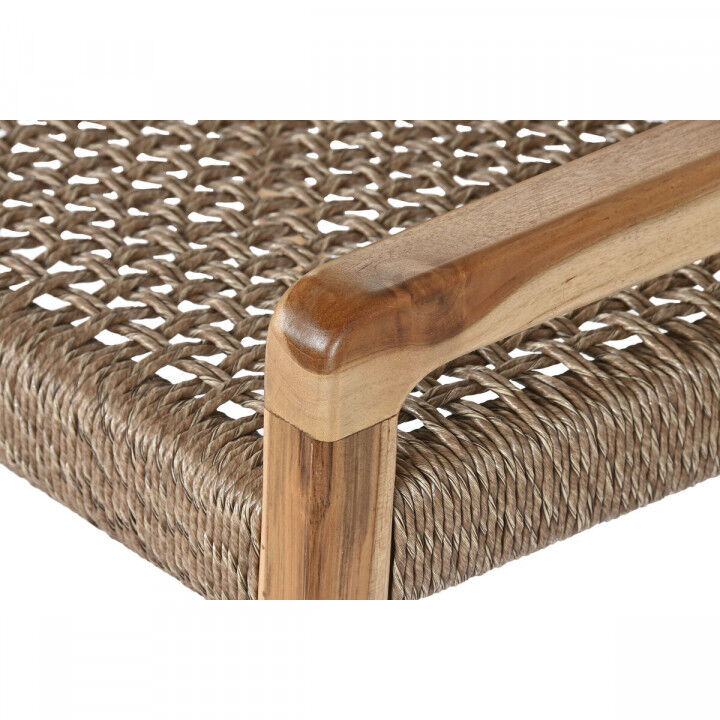 Armstoel Home ESPRIT Bruin Teakboom Synthetische vezel 65 X 62 X 72 CM