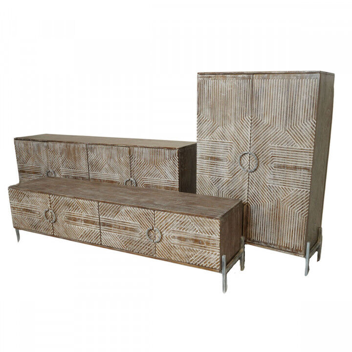 Armario Home ESPRIT Blanco Madera de mango 85 x 38 x 134 cm