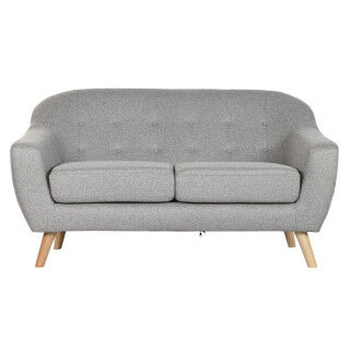 Sofa Home ESPRIT Grau Creme natürlich Scandi 146 x 84 x 82 cm