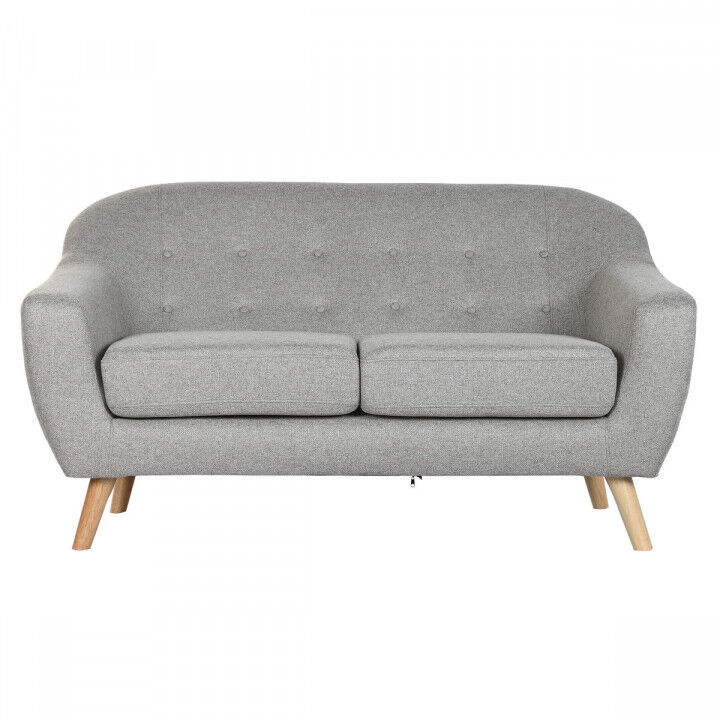 Sofa Home ESPRIT Grey Cream Natural Scandi 146 x 84 x 82 cm
