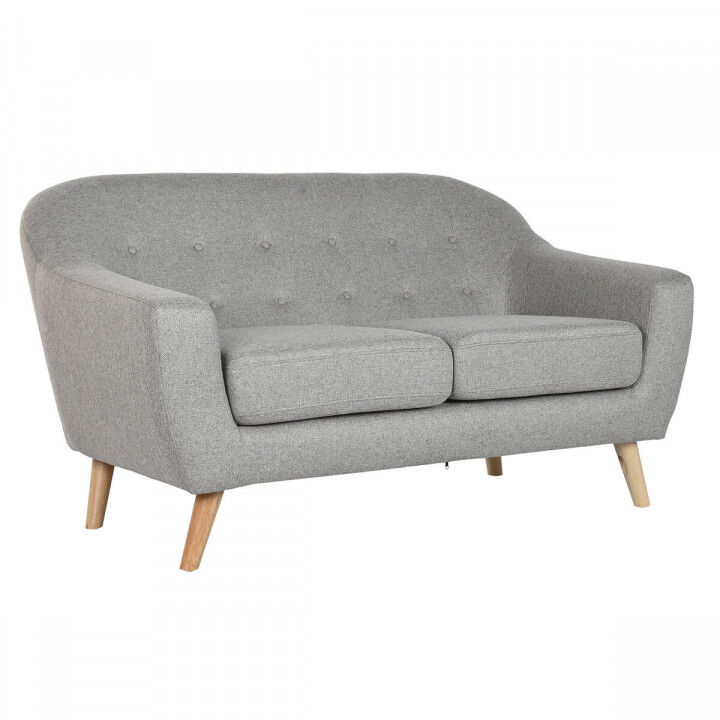 Sofa Home ESPRIT Grijs Crème Natuurlijk Scandi 146 x 84 x 82 cm