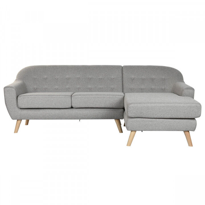 Sofá Home ESPRIT Gris Crema Scandi 226 x 144 x 84 cm