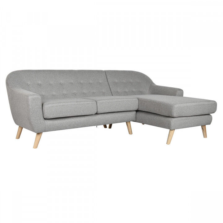 Sofa Home ESPRIT Grau Creme Scandi 226 x 144 x 84 cm