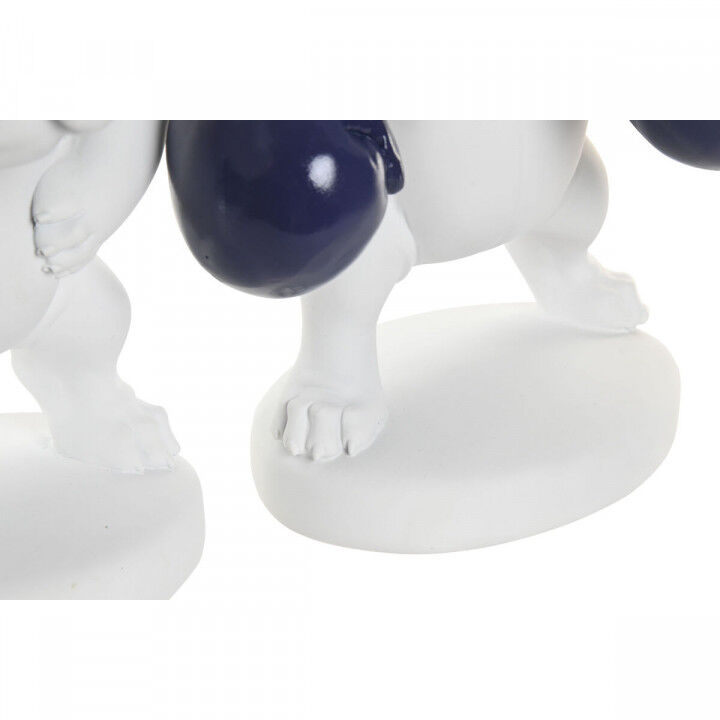 Figurine Décorative Home ESPRIT Blanc Multicouleur Chien 17 x 13,5 x 24 cm (3 Unités)
