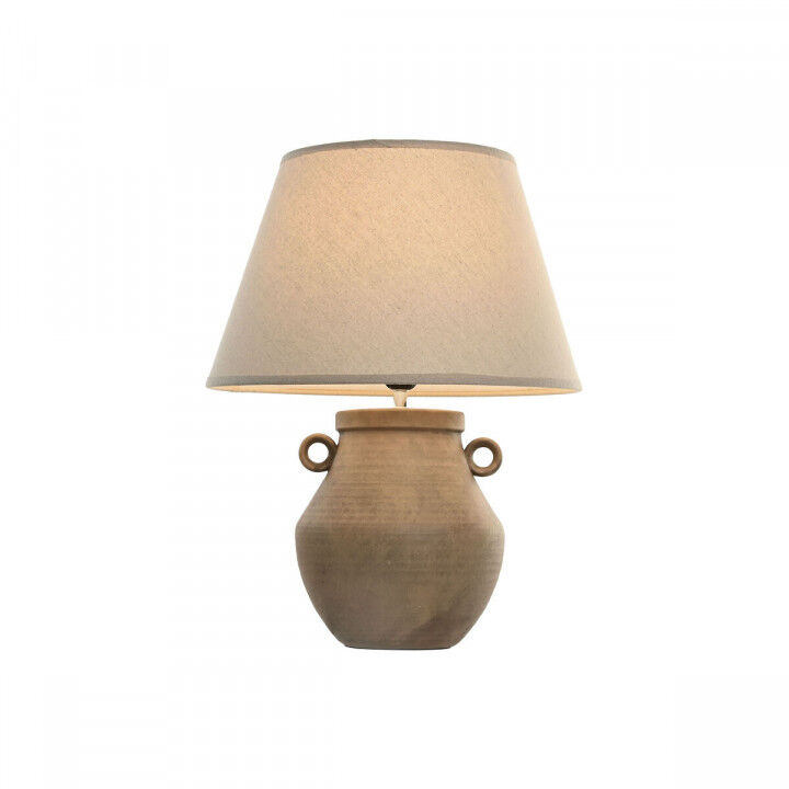 Paralume Home ESPRIT Beige Lino Metallo 40 x 40 x 25 cm (2 Unità)