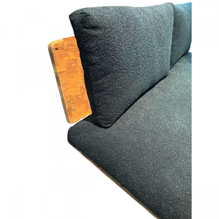 Poltrona Home ESPRIT Nero Naturale 95 x 88 x 75 cm