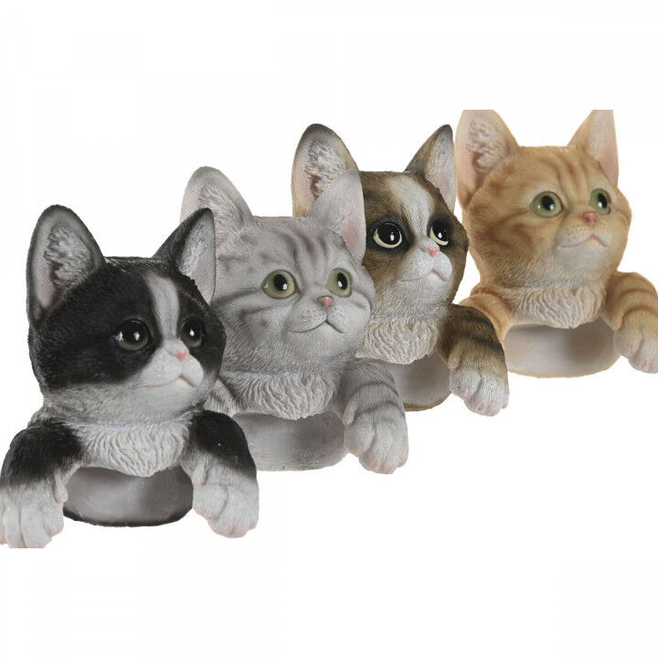 Decorative Figure Home ESPRIT Brown Black Grey 8 x 8 x 10 cm (4 Units)