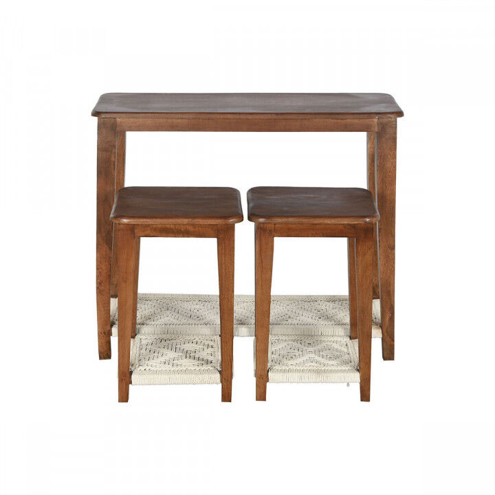 Set di 3 tavoli Home ESPRIT Marrone 95 x 40 x 81 cm (3 Pezzi)