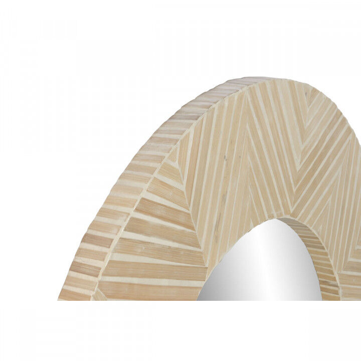 Wall mirror Home ESPRIT White Brown Mosaic Tropical 100 x 4 x 100 cm