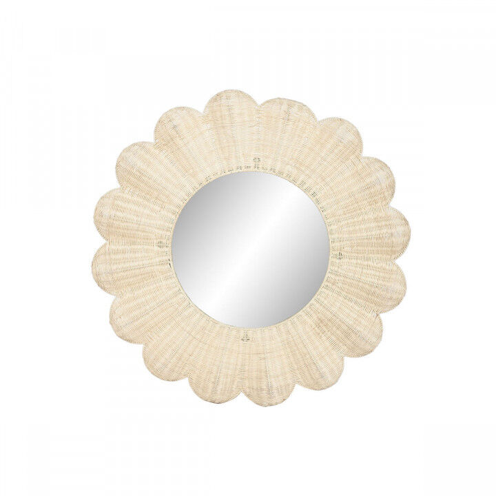 Espejo de pared Home ESPRIT Natural Boho 91 x 6 x 91 cm