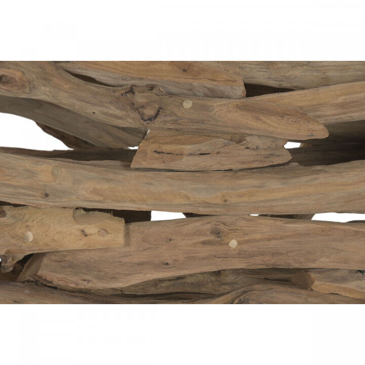 Lampadario Home ESPRIT Nero Naturale Legno Ferro teak 50 W