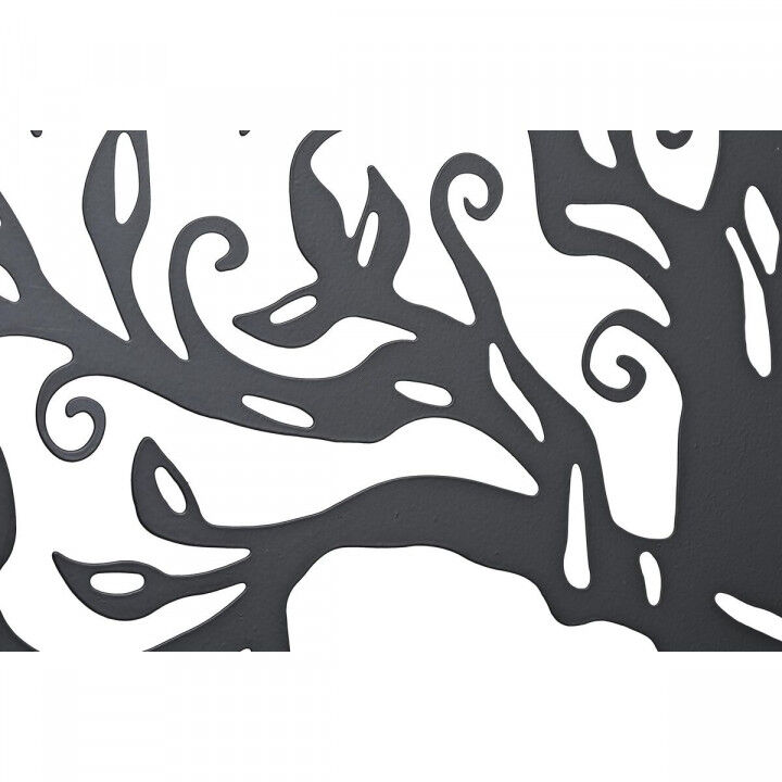 Decoración de Pared DKD Home Decor Negro Metal Blanco Indio Luna (2 Unidades) (60 x 1 x 60 cm)