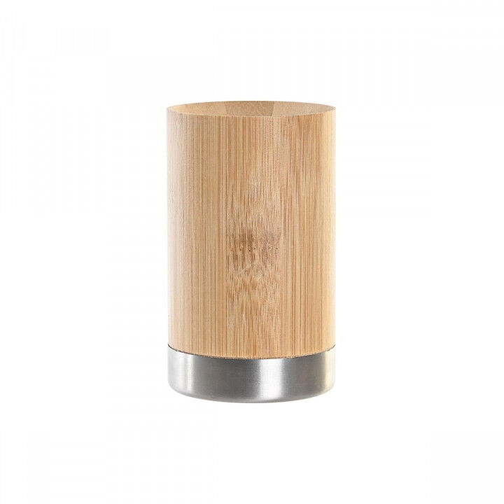 Tandenborstelhouder DKD Home Decor Natuurlijk Bamboe Polypropyleen 7 x 7 x 11 cm