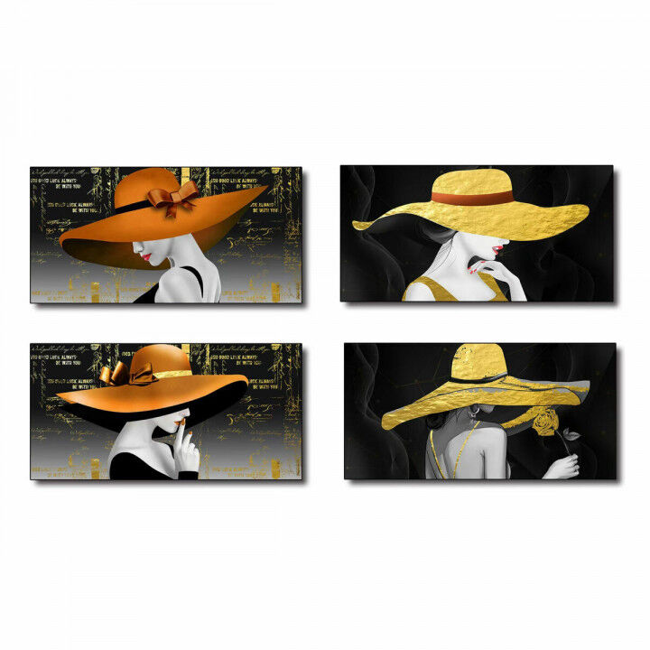 Tela DKD Home Decor Tela Legno MDF 100 x 2,5 x 50 cm