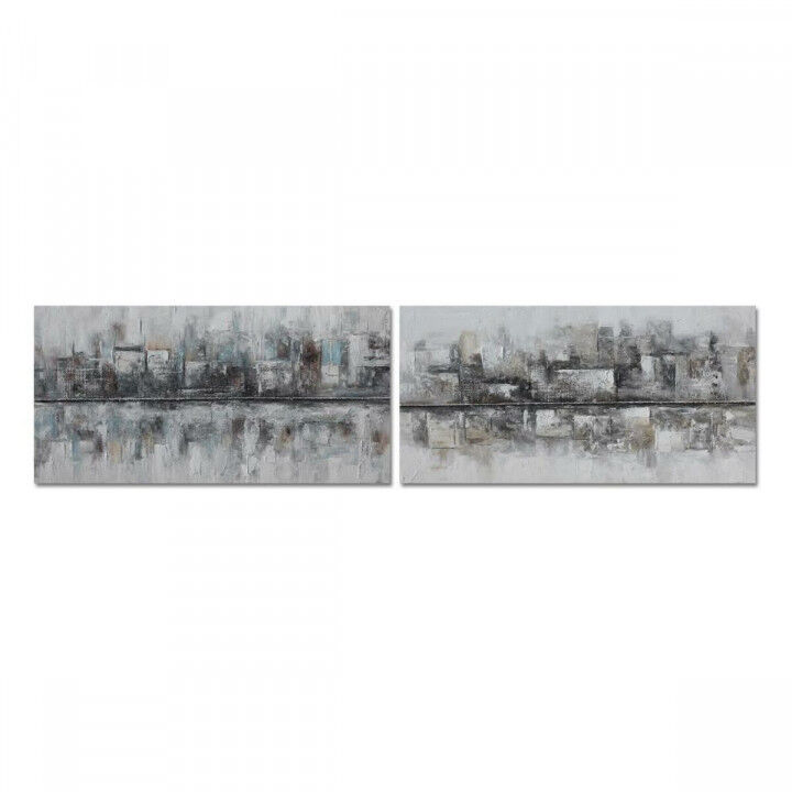 Canvas DKD Home Decor Canvas Hout MDF 120 x 2,8 x 60 cm