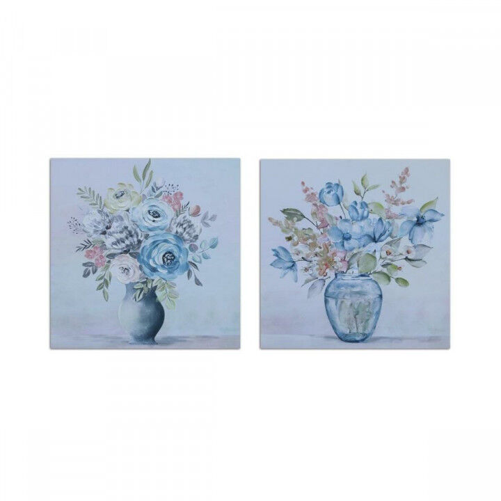 Leinwand DKD Home Decor Leinwand Holz MDF 80 x 2,8 x 80 cm