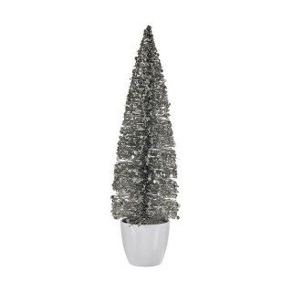 Albero di Natale Krist+ Bianco Argentato Argento Plastica 10 x 38 x 10 cm