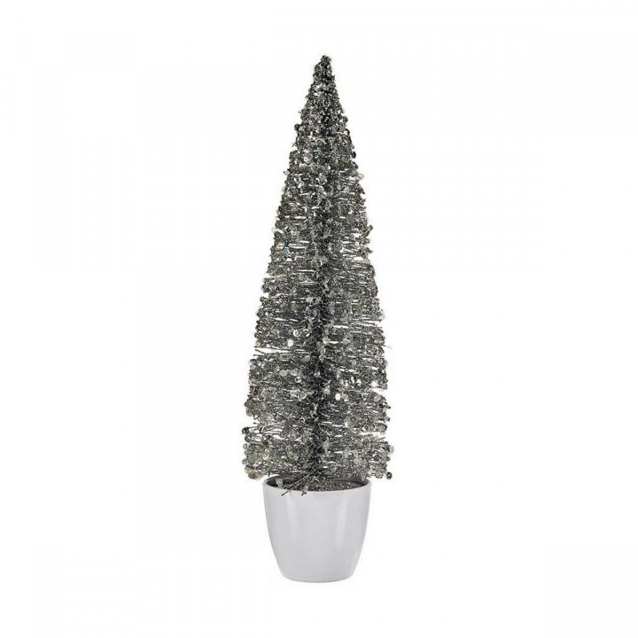 Árbol de Navidad Krist+ Blanco Plateado Plata Plástico 10 x 38 x 10 cm