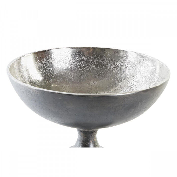 Centerpiece DKD Home Decor Golden Silver Aluminium 25 x 25 x 19 cm (2 Units)